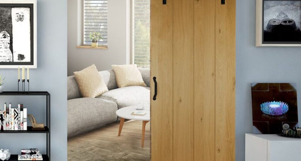 How to lock an indoor barn door?