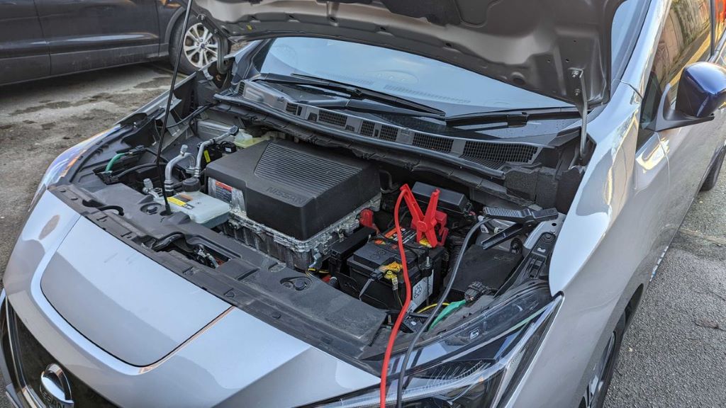 How do you move an electric car with a dead battery?