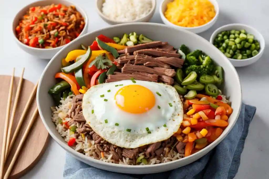 Ingredients for the Perfect Beef and Pepper Rice Bowl