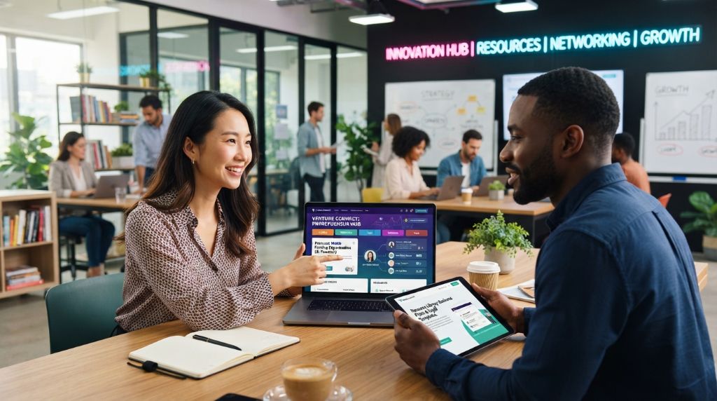 Digital tools connecting entrepreneurs with business resources