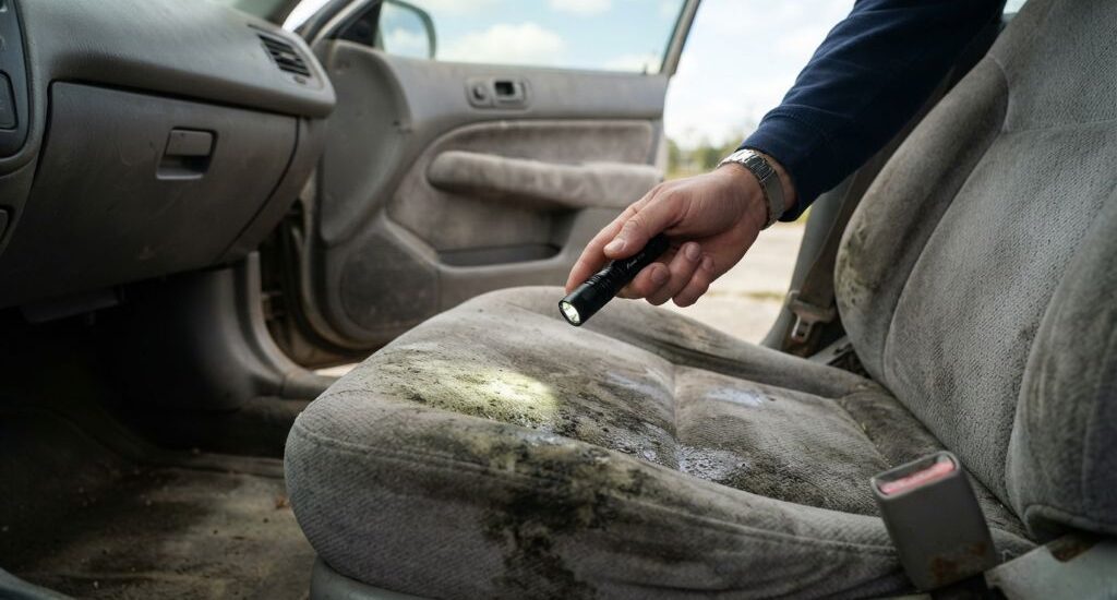 Flood-Damaged Car Checklist: How to Spot Water Damage Before Buying