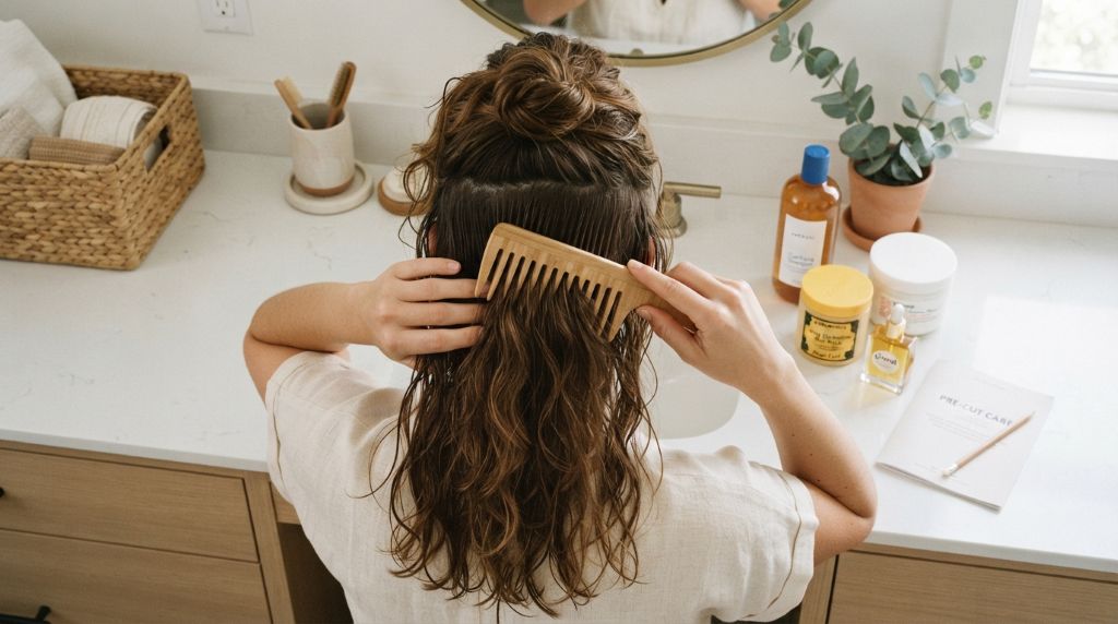 Healthy hair habits before a haircut