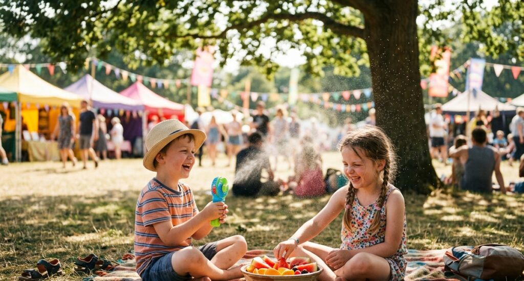 How to Keep Kids Entertained (and Cool) at Large Outdoor Events